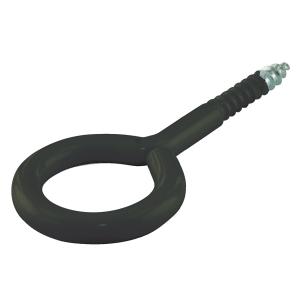 Ringschraube, 30 x 12 x 3, 8 mm, schwarz, Holzgewinde suki. 6152059 (4032526597661)