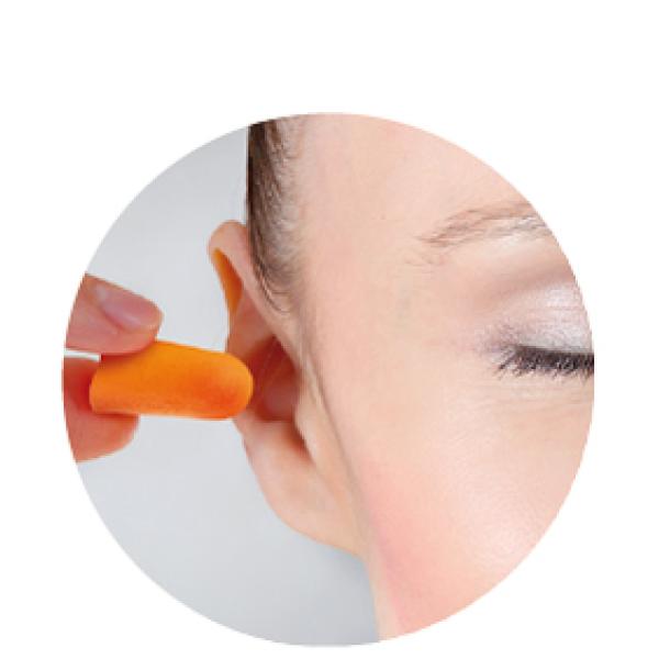 Gehörschutzstöpsel, Schaumstoff, orange HARO 10049 (4062191100491)