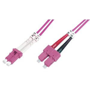 LWL Patchkabel, LC-Duplex - SC-Duplex, OM4, 2, 0 m DIGITUS DK-2532-02-4 (4016032308928)