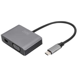 USB-C 4K 2in1 Mini DisplayPort + VGA Grafik-Adapter DIGITUS DA-70825 (4016032478737)
