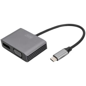 USB-C 4K 2in1 DisplayPort + VGA Grafik-Adapter DIGITUS DA-70827 (4016032478768)