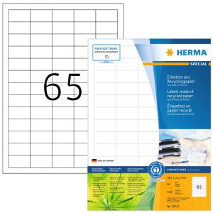 Universal-Etiketten Recycling, 99, 1 x 33, 8 mm, 80 Bl. HERMA 10730 (4008705107303)