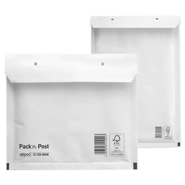 Luftpolster-Versandtaschen, Typ 20/ K, weiß, 44 g MAILmedia 30001282 (4014987271007)