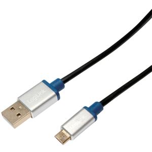 Premium USB 2.0 Kabel, USB-A - USB-B Micro Stecker LogiLink BUAM210 (4052792037050)