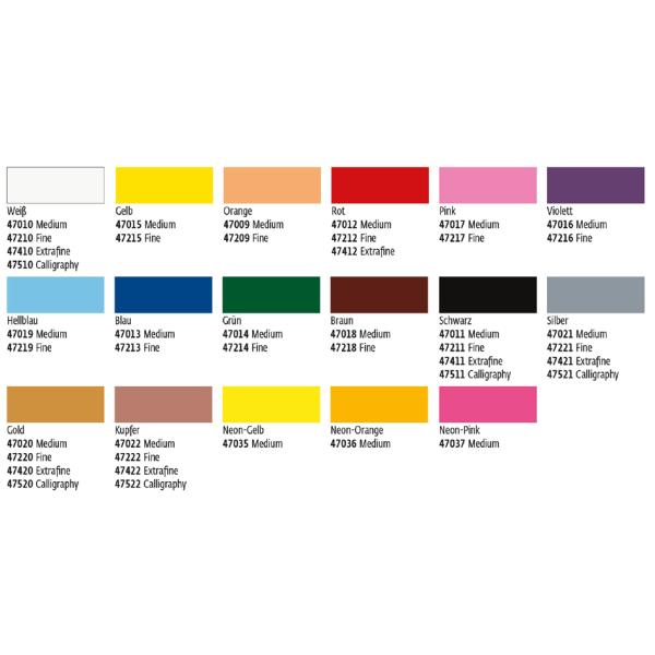 Lackmarker 'Gloss Paint marker, extrafine, weiß KREUL 47410 (4000798474003)