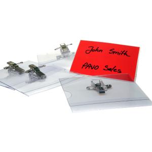 Namensschild, mit Kombiklemme, 54 x 90 mm pavo 8009183 (8717448009183)