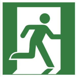 Hinweisschild 'Evakuierung rechts' EXACOMPTA 67001E (3130630670018)