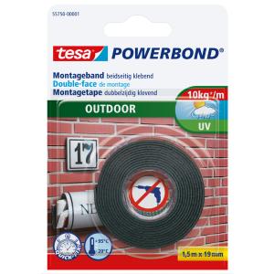 Tesa Montageband Powerbond Outdoor 55751 Doppelseitiges Klebeband 19,0 Mm X 5,0 M, 1 Rolle 55751-00001-03 (4042448843470