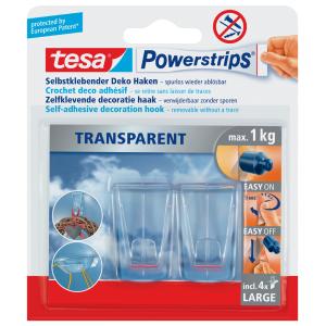 Powerstrips DECO-HAKEN, Haltekraft: max. 0, 2 kg tesa 58900-00013-20 (4042448104847)