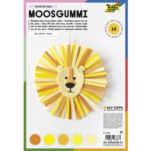 Moosgummi, (B)200 x (H)290 mm, TON IN TON MIX gelb folia 231091 (4001868063738)