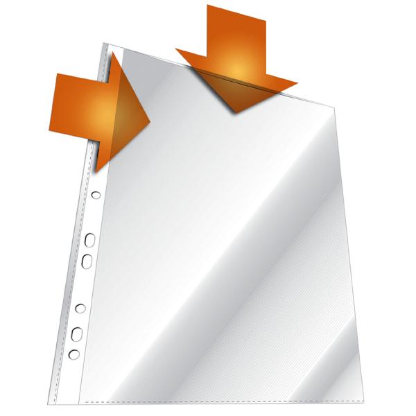 Prospekthülle, A4, oben und Lochseite offen, PP DURABLE 2663-19 (4005546231020)