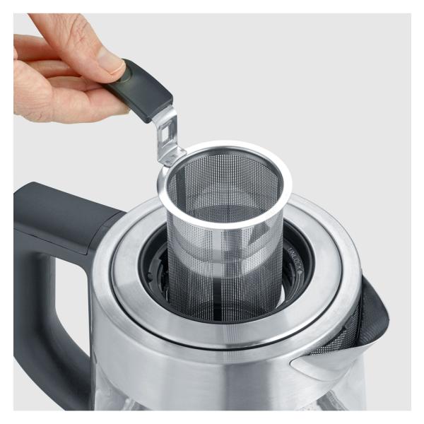 Severin Wasserkocher Wk 3473 Deluxe Mini Silber 1,0 L 2200 W 3473-000 (4008146030796)