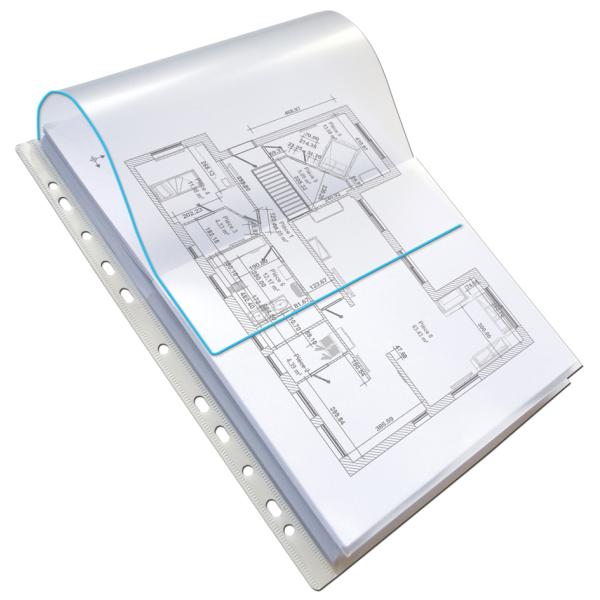 10 Oxford Prospekthüllen Din A4 Glasklar Glatt 0,20 Mm 100207008 (3045056706190)