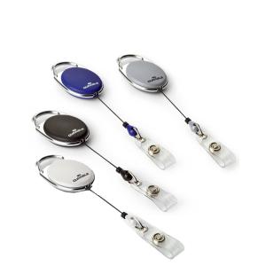 Ausweishalter mit Jojo, oval, grau DURABLE 832410 (4005546806174)