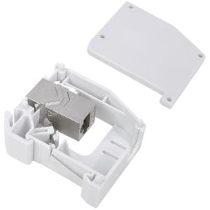 LogiLink Hutschienen-Adapter mit 1 Keystone Modul, hellgrau MP0056 (4052792065787)