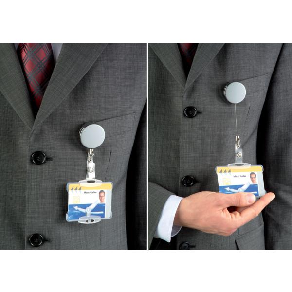 Ausweishalter Chrom, metallic-silber DURABLE 8225-23 (4005546802848)