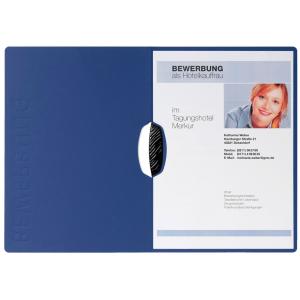 Bewerbungsmappe 'Swing', DIN A4, aus Karton, blau PAGNA 22007-02 (4013951007062)