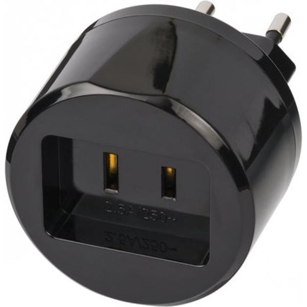 Reisestecker USA / Eurostecker, schwarz brennenstuhl 1508500010 (4007123645848)