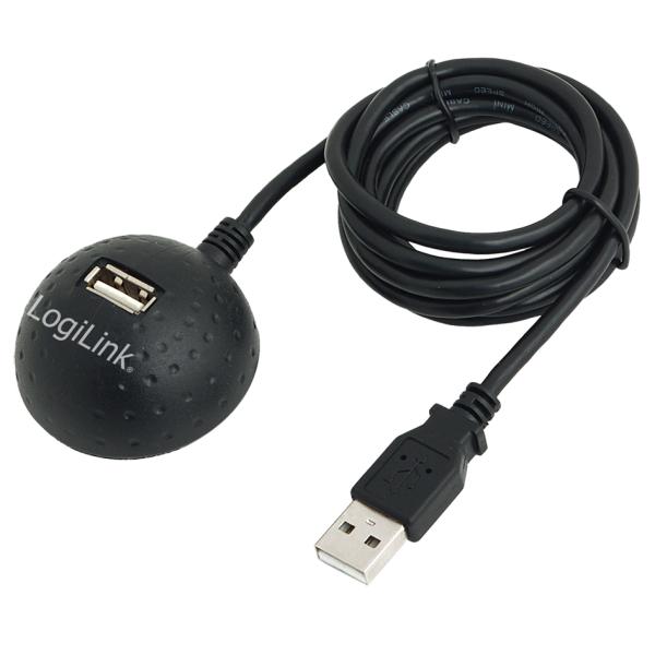 USB 2.0 Verlängerungskabel, mit Docking Station LogiLink CU0013B (4260113564950)