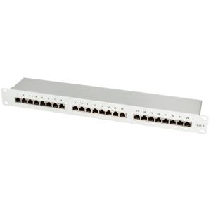 LogiLink 19' Patch Panel Kat.6 EconLine, 24 Ports, schwarz NP0055 (4052792040203)