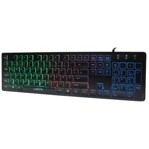Beleuchtete Tastatur, kabelgebunden, schwarz LogiLink ID0138 (4052792041668)