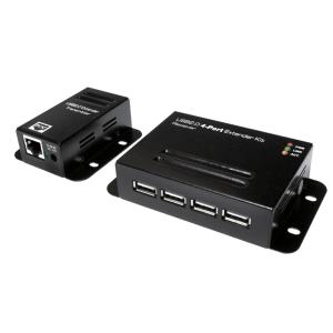 USB 2.0 Extender Set, mit 4-Port USB Hub, PoE LogiLink UA0252 (4052792035377)
