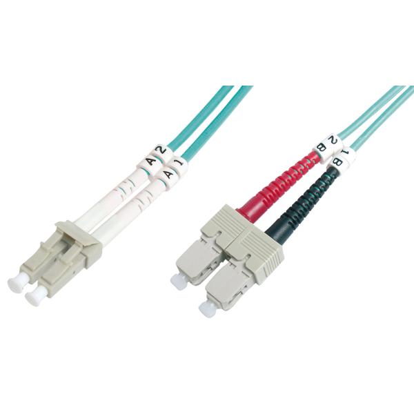 LWL Patchkabel, LC-Duplex - SC-Duplex, OM3, 10, 0 m DIGITUS DK-2532-10/3 (4016032249627)