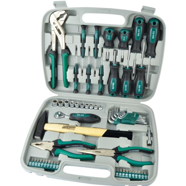 BRÜDER MANNESMANN Werkzeug-Satz, 57-teilig, im Koffer M29057 (4003315710257)