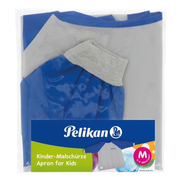 Malschürze Boy, grau/ blau, mit Klettverschluss Pelikan 400141589 (4012700105349)