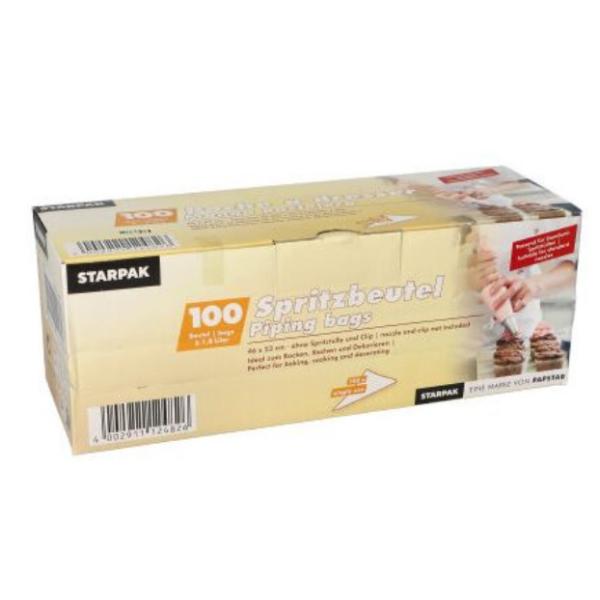 LDPE-Spritzbeutel, transparent, 2, 6 l, 100er Pack STARPAK 12488 (4002911124888)