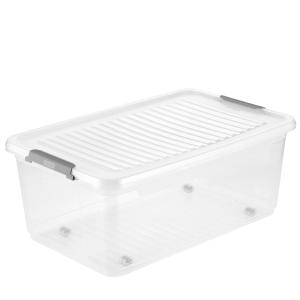 Aufbewahrungsbox 'leo', 56 Liter, transparent keeeper 1100300100000 (4052396109788)