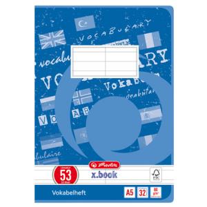 Vokabelheft x.book, DIN A5, 2-spaltig, 32 Blatt herlitz 300004543 (4008110415581)