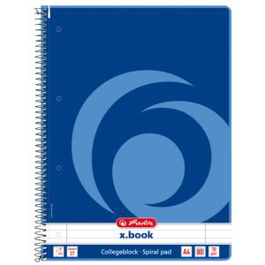 Collegeblock x.book, DIN A4, 80 Blatt, kariert herlitz 400129767 (4008110307909)