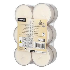 Maxi-Teelichte, Durchmesser: 57 mm, weiß STARPAK 85203 (4002911944431)