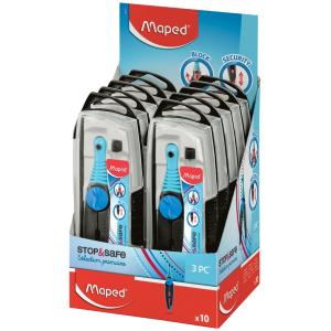 Zirkelkasten Stop & Safe mit Adapterring, 10er Display Maped 192611 (3154141926112)