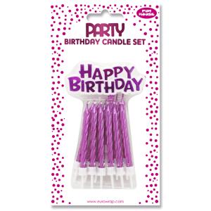 Geburtstagskerzen 'Happy Birthday', blau Clairefontaine 26571-BC (5033601555353)