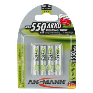 maxE NiMH Akku, Micro AAA, 4er Blister, 550 mAh ANSMANN 5030772 (4013674030774)