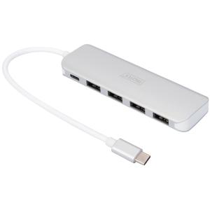 USB-C 3.0 Hub, 4-Port, silber DIGITUS DA-70242-1 (4016032455653)