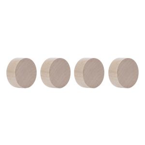 Neodym-Magnete Wood Series Circle, walnuss magnetoplan 1665451 (4013695067308)