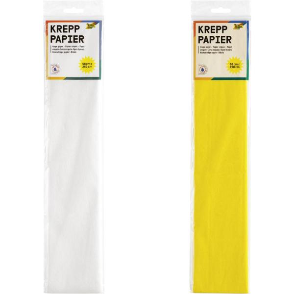 Krepppapier-Lagen, (B)500 mm x (L)2, 5 m, primel folia 822154 (4001868828542)