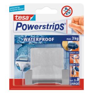 Powerstrips Duo-Haken WAVE' WATERPROOF, aus Edelstahl tesa 59710-00000-04 (4042448175274)