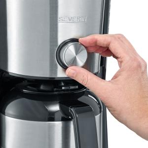 Severin Ka 4845 Typeswitch Kaffeemaschine Schwarz, 8 Tassen 4845-000 (4008146028854)