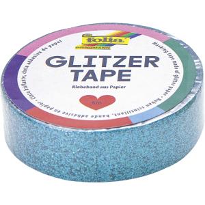 folia Glitzertape silber 15mmx5m