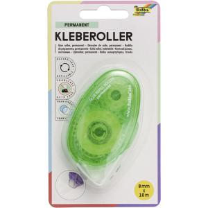 Mehrweg-Kleberoller, 8 mm x 10 m, permanent folia 2450 (4001868065701)