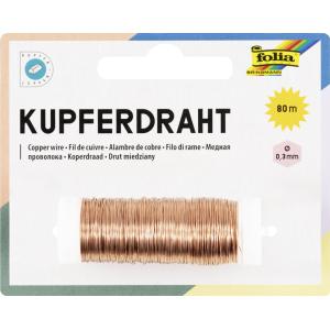 Kupferdraht, 0, 3 mm x 80 m, aus Kupfer folia 79244 (4001868032741)