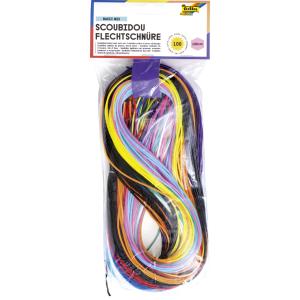 Scoubidou Flechtschnüre BASIC MIX, 1, 8 mm x 1 m folia 731030 (4001868044478)