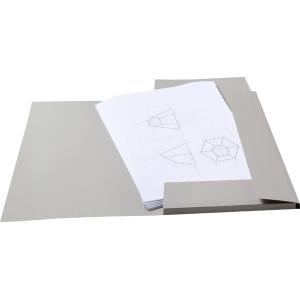 Zeichnungsmappe, aus Graupappe, DIN A3, grau folia 6906 (4001868069068)