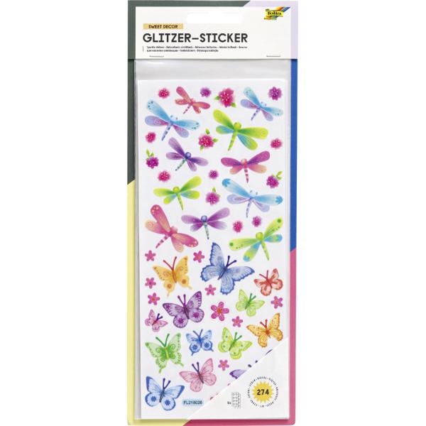 Glitzer-Sticker 'Exotic' folia 1414 (4001868098181)