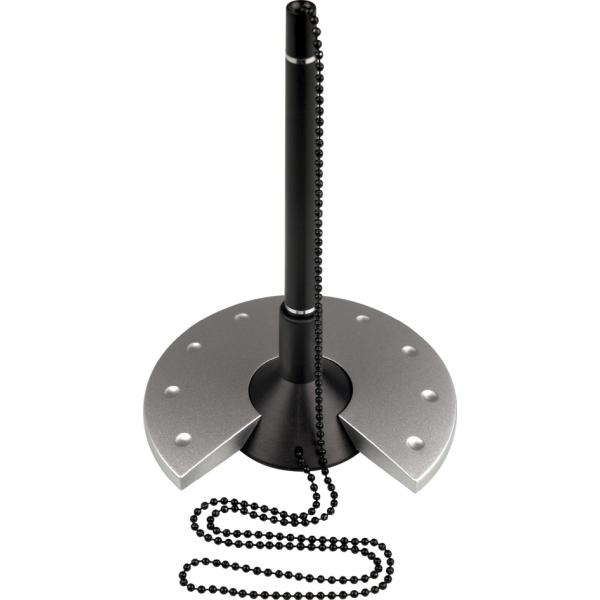 Kugelschreiber-Ständer 'the base', schwarz/ lichtgrau helit H6359098 (4012086041989)