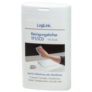 TFT/ LCD/ LED Reinigungstücher, 100er Spenderdose LogiLink RP0010 (4052792003413)